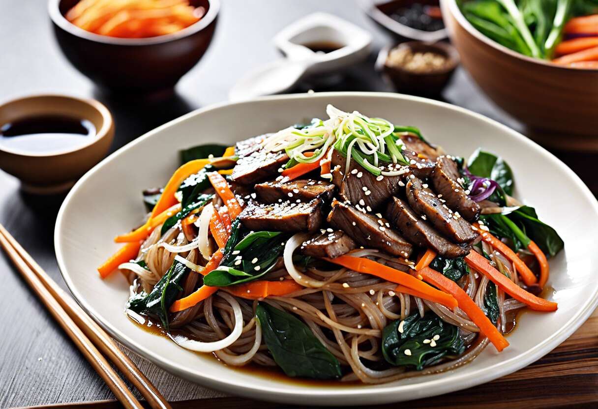 Recette de Japchae coréen : saveurs authentiques à découvrir !