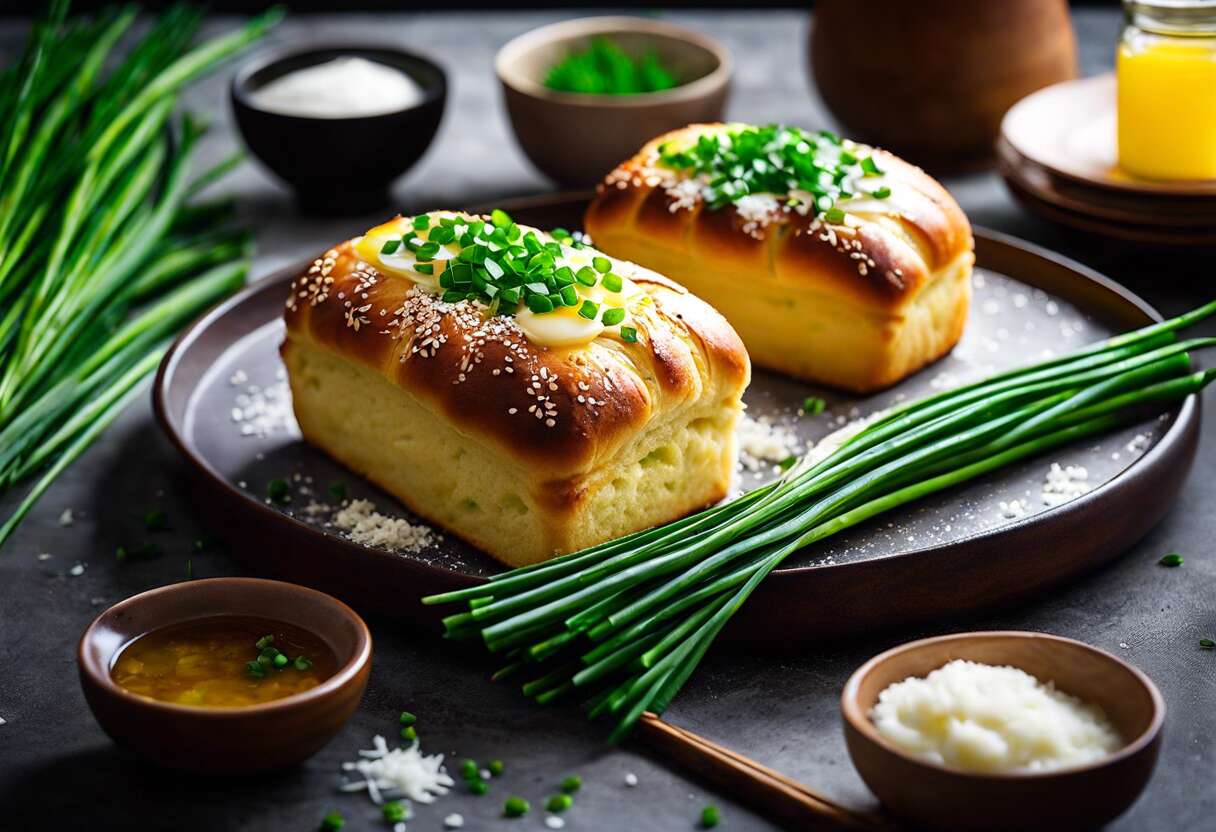 Recette de brioches à la ciboulette taiwanaise : saveurs d'Asie en cuisine