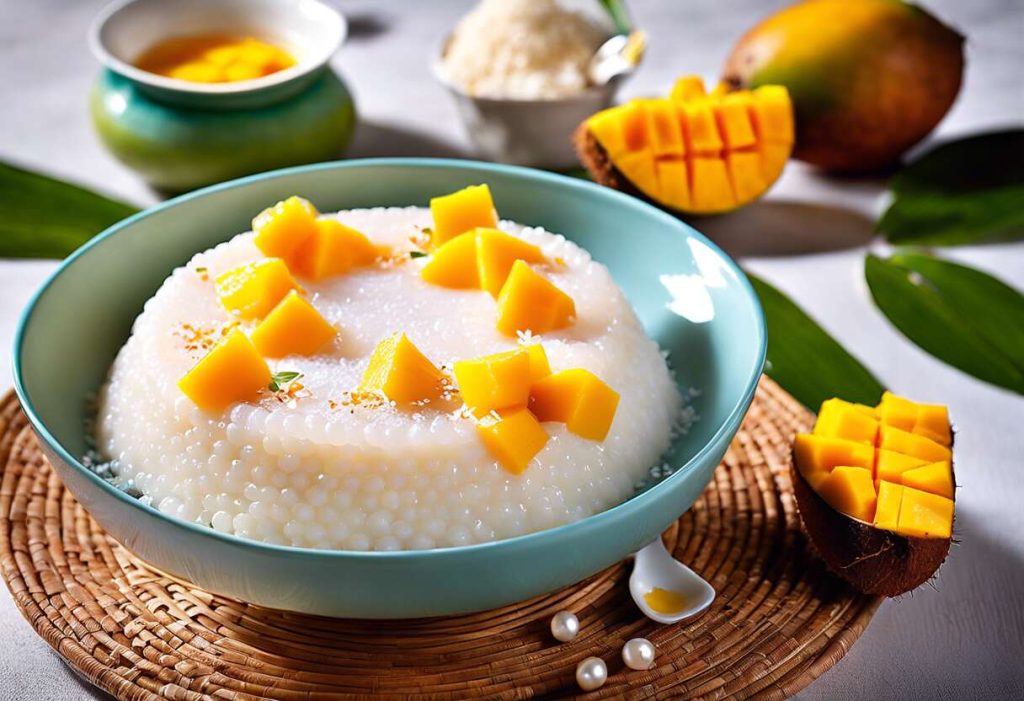 Recette de perles de tapioca au lait de coco et mangue : fraîcheur et gourmandise