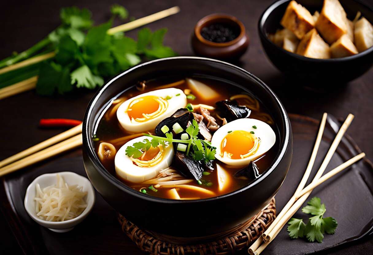 Recette de potage pékinois : soupe aigre-piquante authentique
