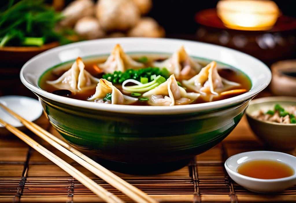 Recette facile de soupe wonton : savourez les raviolis chinois à la maison