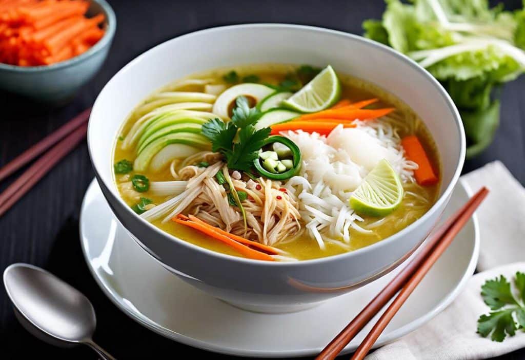 Recette de soto indonésien : version végétarienne savoureuse