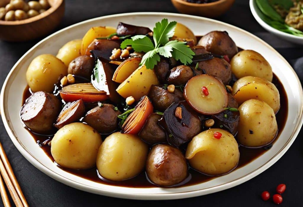 Recette d'adobo philippin de pommes de terre : saveurs et astuces