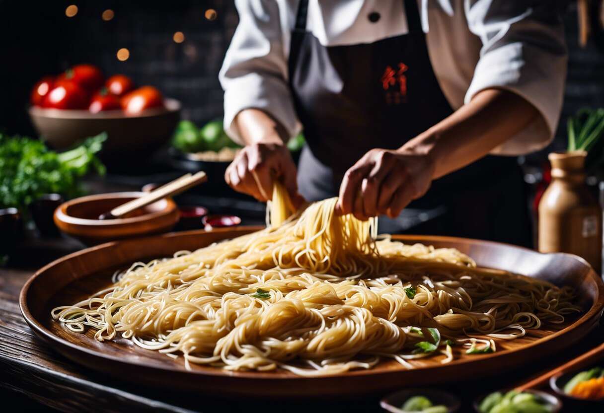 Ingrédients et préparation traditionnelle des yi mein