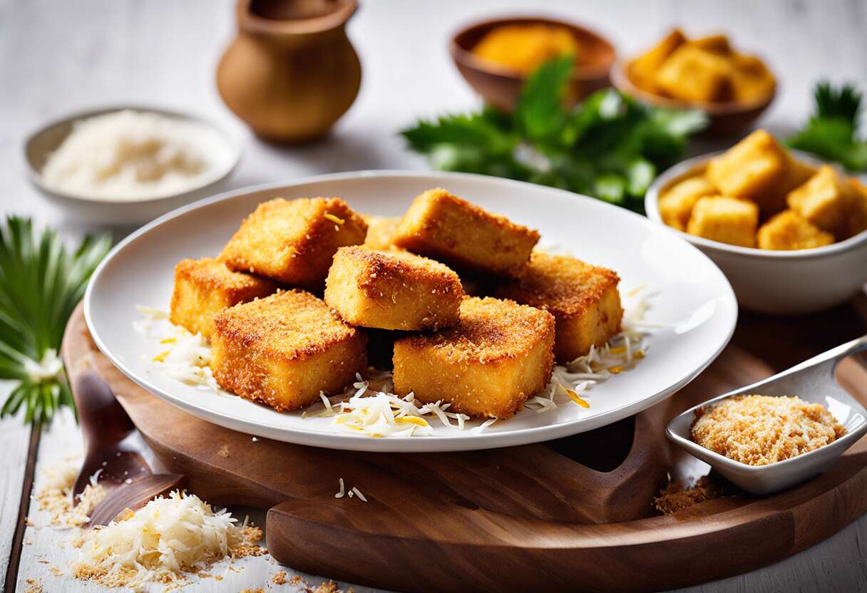 Nuggets de tofu à la coco : recette croustillante et savoureuse !