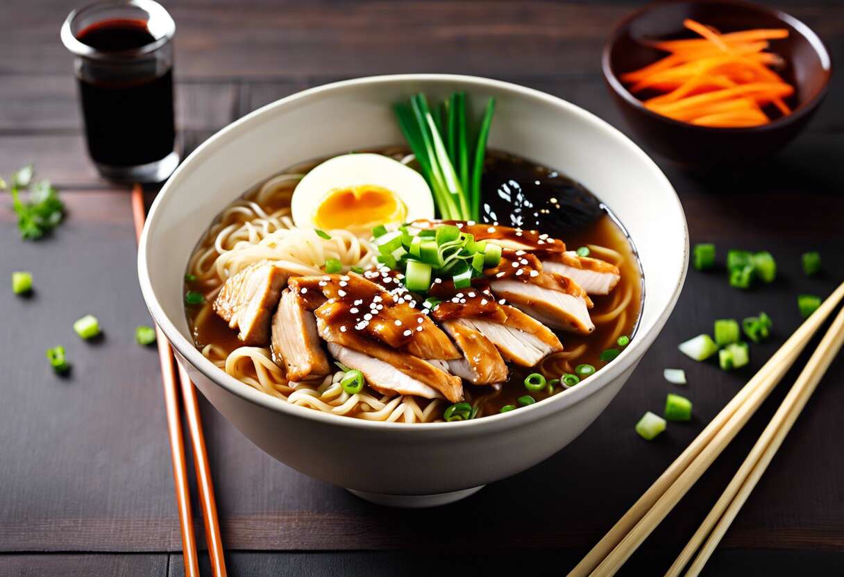Recette facile de Chicken Shoyu Ramen à faire maison