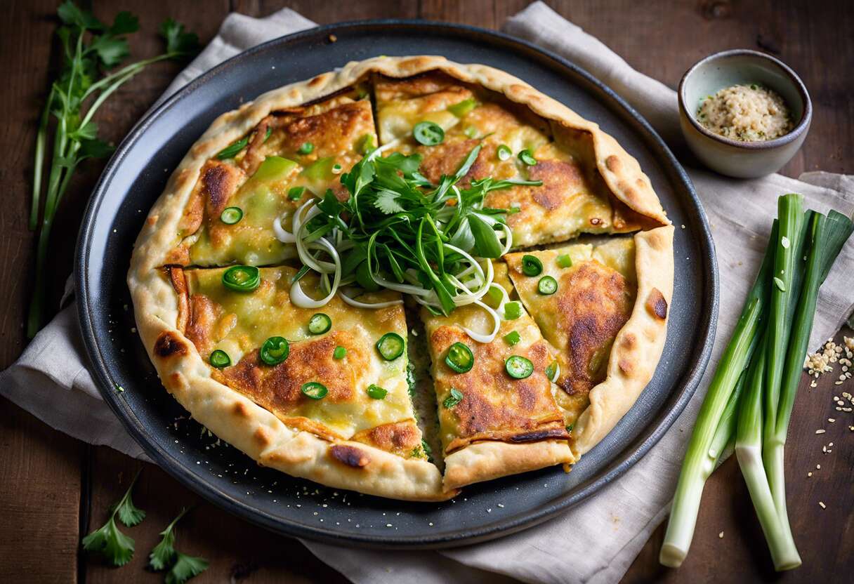 Recette de galette à la ciboulette : comment faire un scallion pancake maison ?