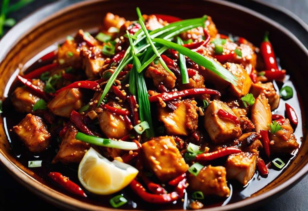 Recette Sichuanaise authentique : poulet Mala épicé et savoureux