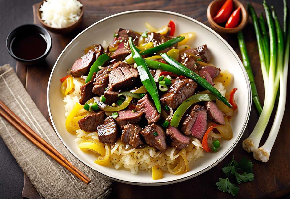 Recette de bœuf sauté aux oignons : saveurs et simplicité
