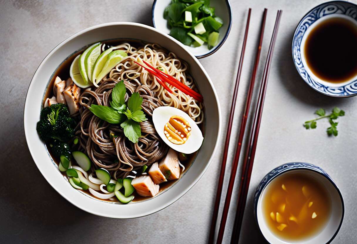 Recette de nouilles de Soba froides : saveurs asiatiques à la maison