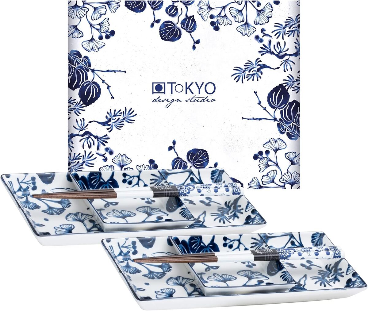 Test Set Sushi Flora Japonica : élégance Nipponne en 6 Pièces