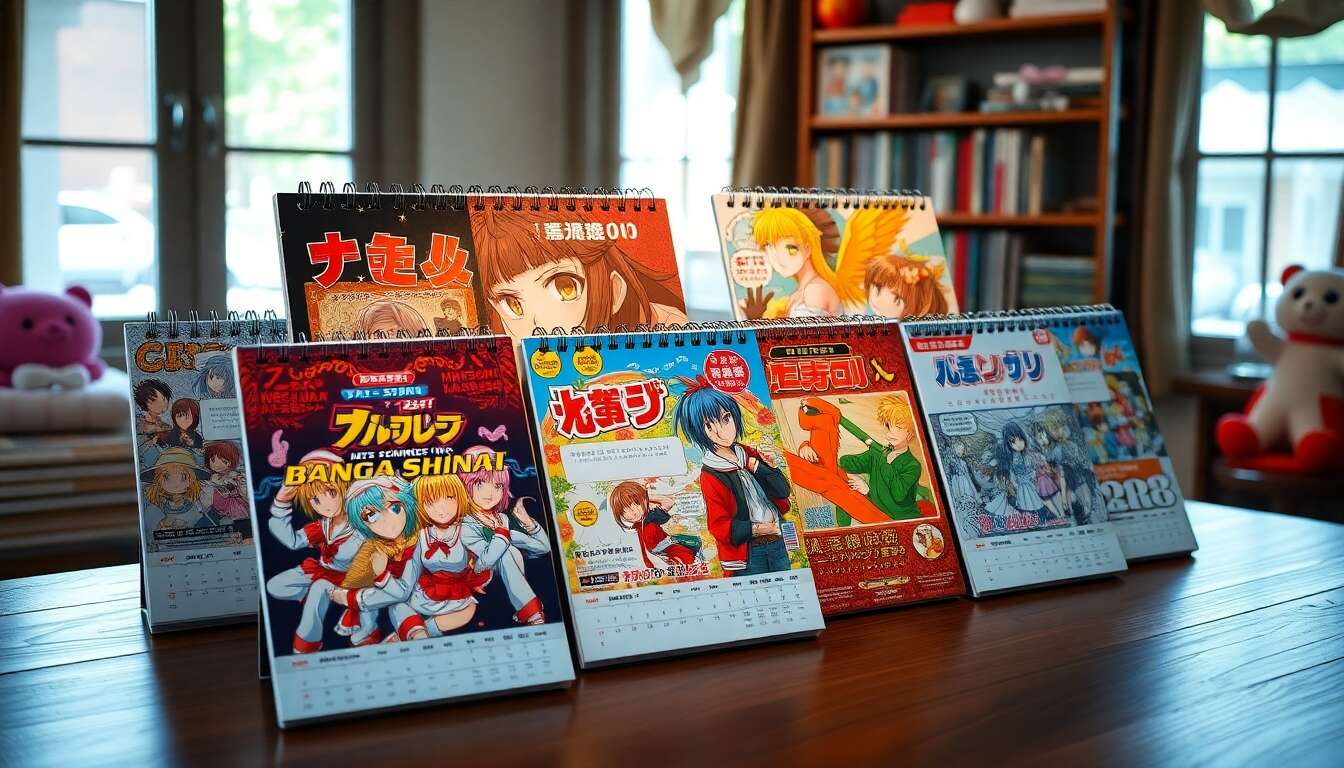 Calendriers et Manga : quels sont les modèles préférés dans l'univers des fans?