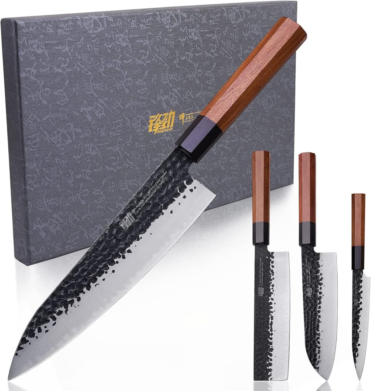 Test FINDKING Dynasty : ensemble 4 couteaux de chef japonais
