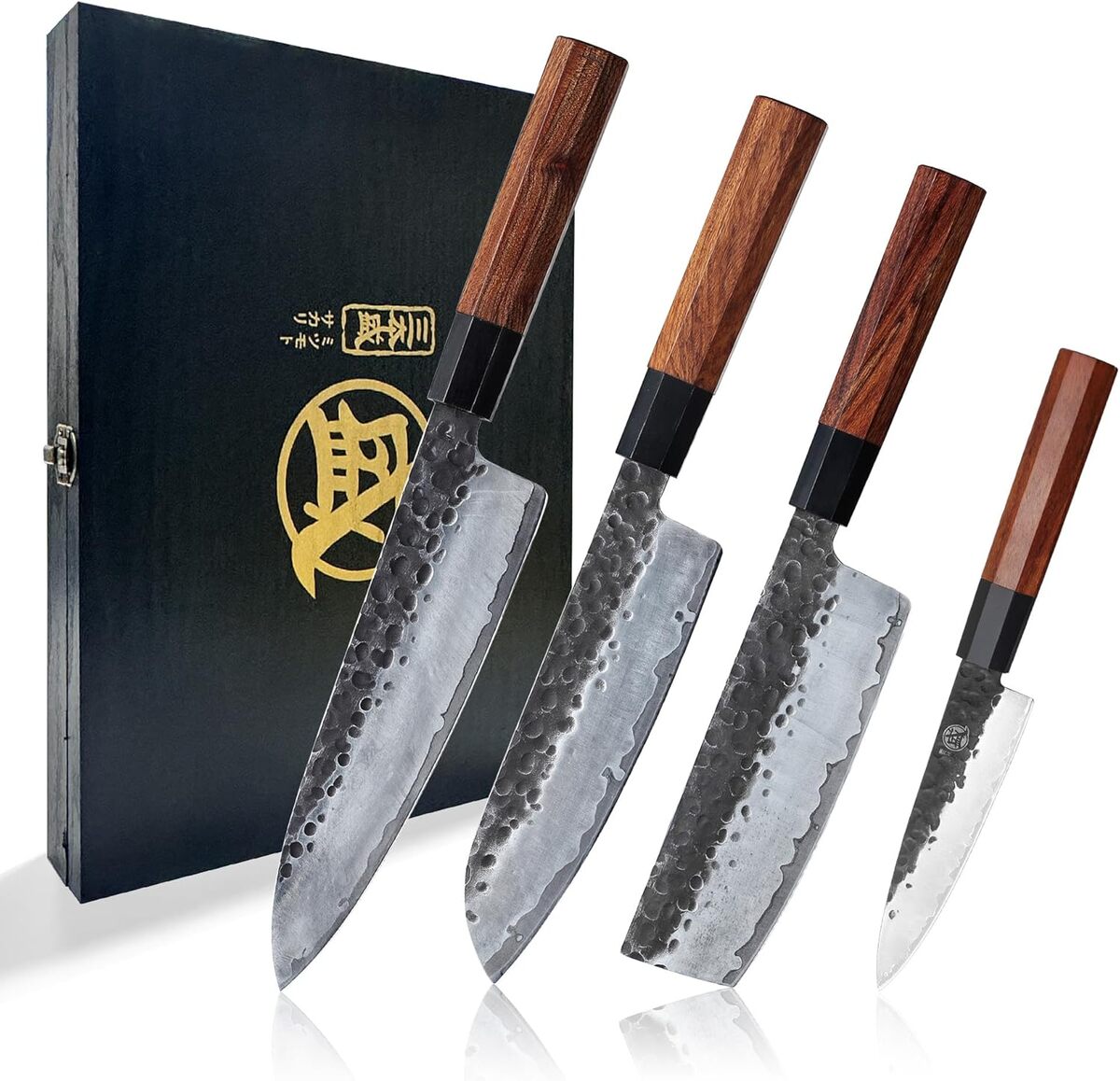 Test MITSUMOTO SAKARI : ensemble de 4 Couteaux de Cuisine Artisanaux