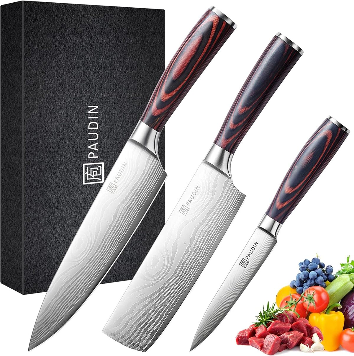 Test PAUDIN : trio de couteaux inox pour chefs exigeants