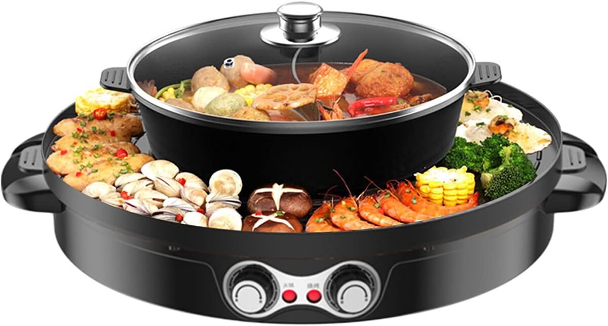 Test du barbecue coréen hot pot électrique : l'appareil 2 en 1 à haute efficacité