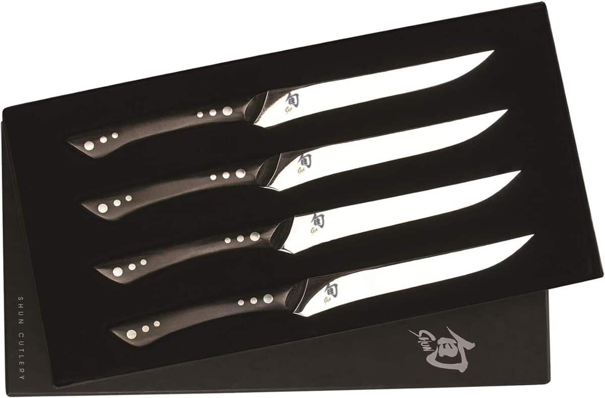 Test des couteaux à steak Shun Shima dms0430 : performance et élégance
