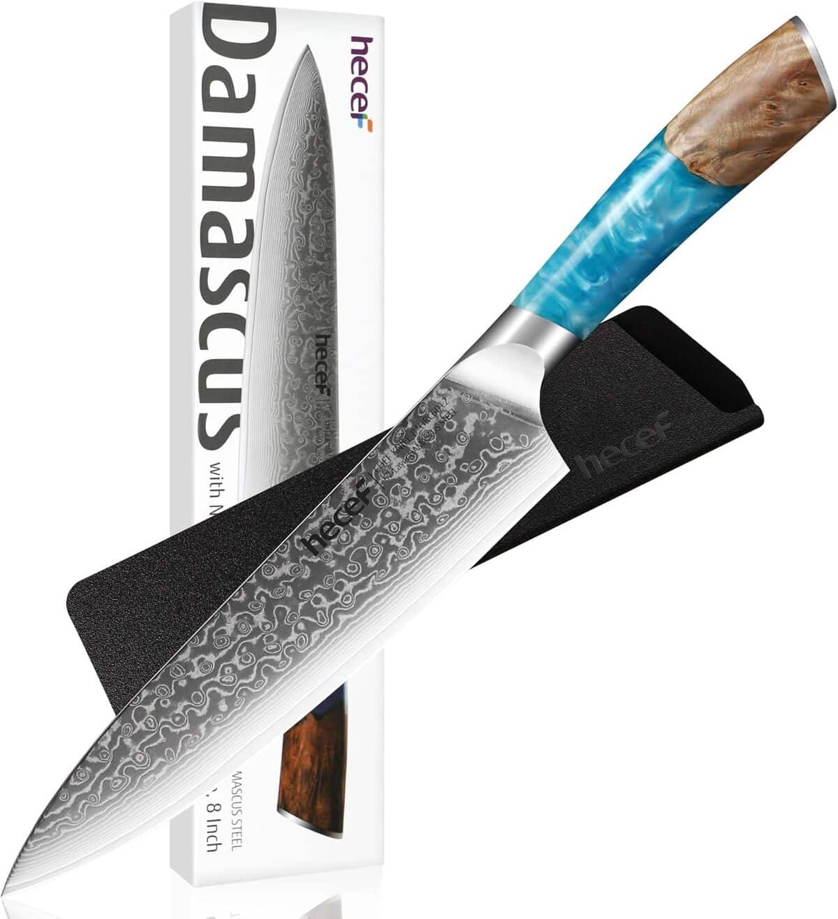 Test du couteau de chef japonais hecef
