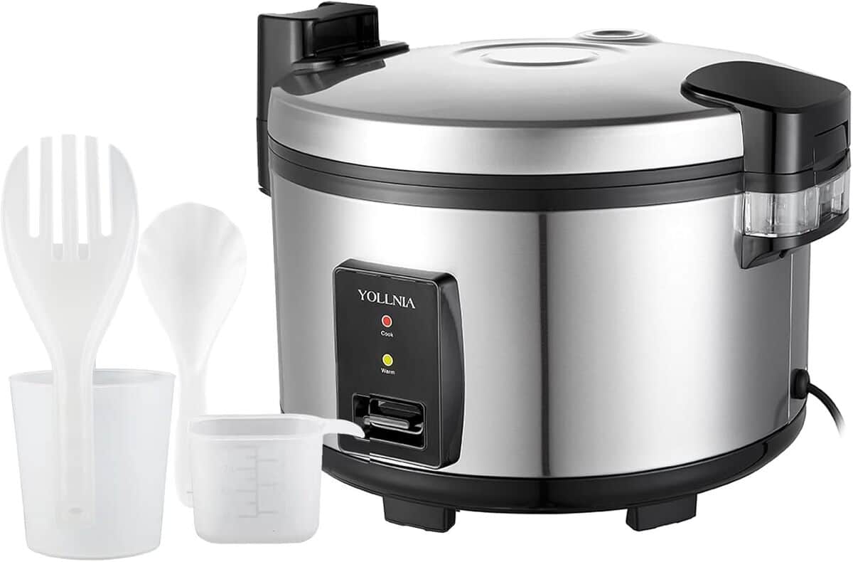 Avis sur le cuiseur de riz Yollnia 23L : grande capacité et performance