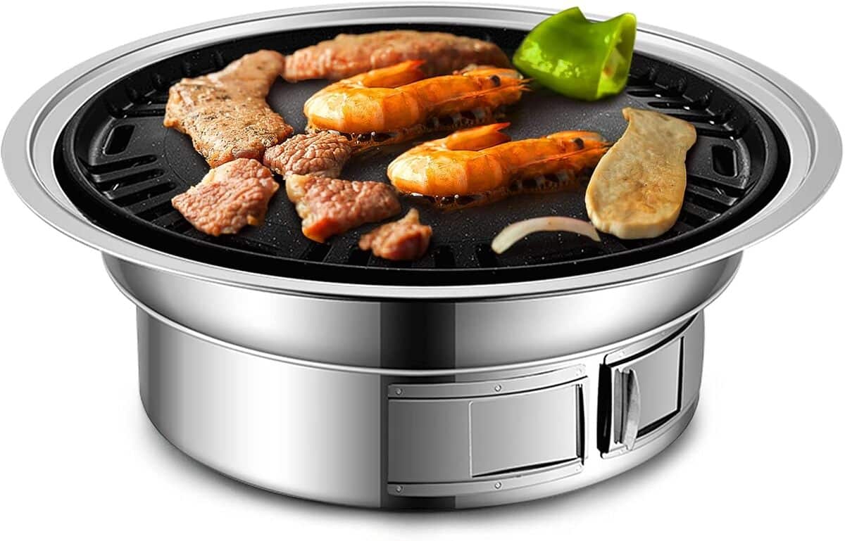 Test : barbecue à charbon Huiop, grill portable antiadhésif