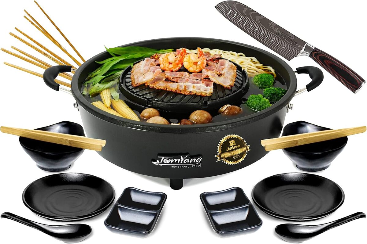 Test du TomYang Hot Pot Premium avec accessoires et couteau Santoku