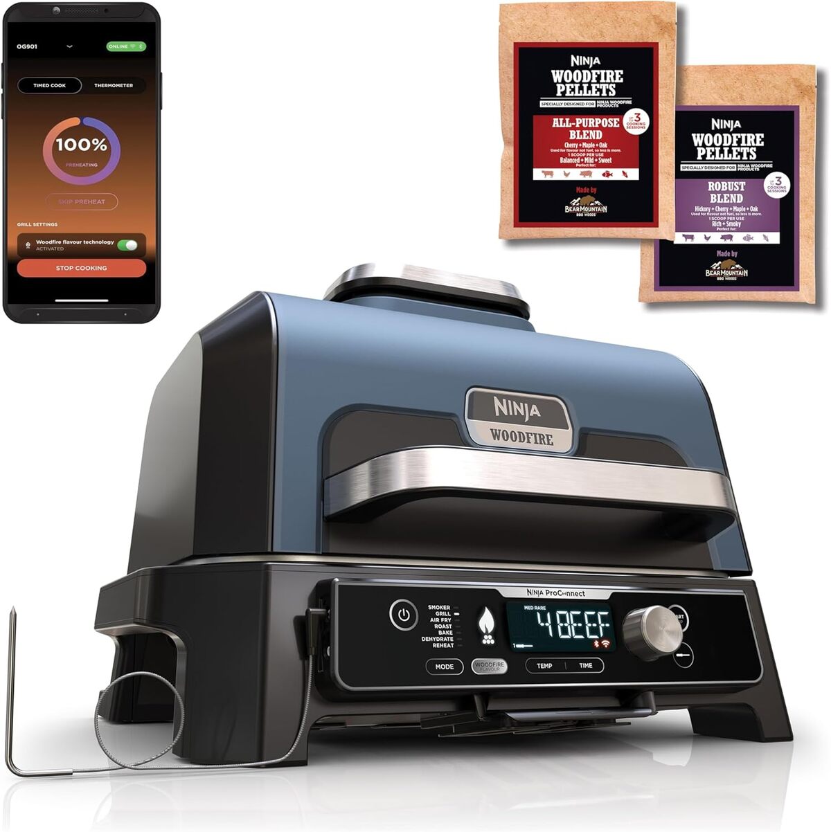 Test du Ninja Woodfire Pro Connect XL : barbecue électrique 7-en-1 connecté