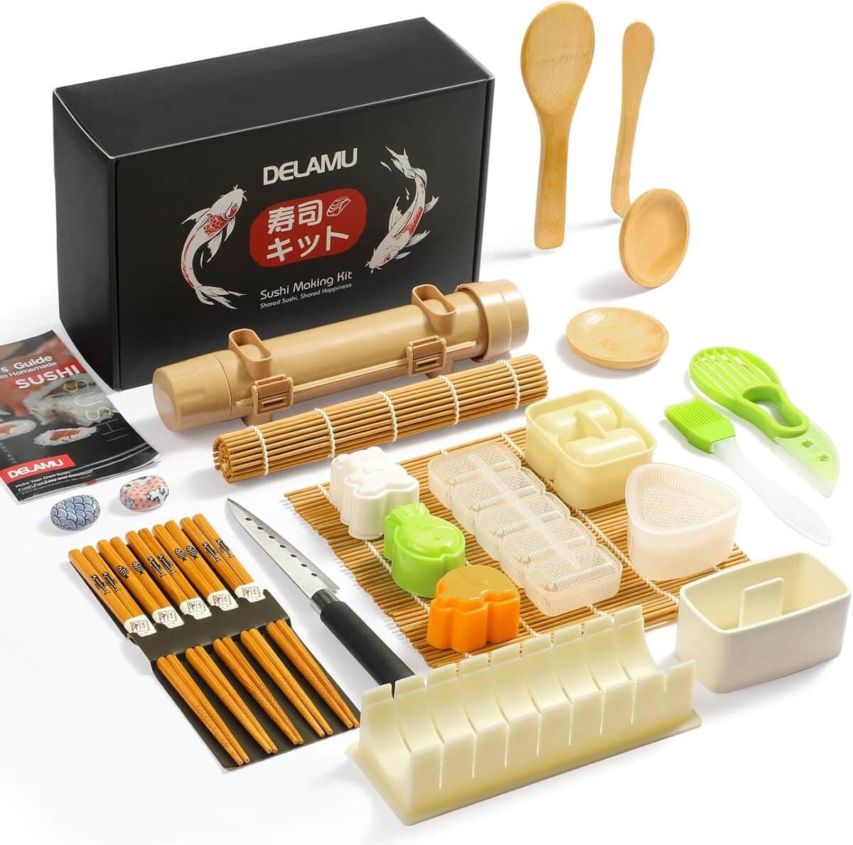 Test : delamu kit de fabrication de sushis 27 en 1, pour débutants et pros