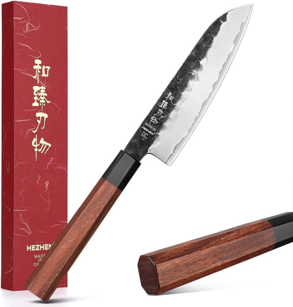 Test du couteau santoku HEZHEN : tranchant et design élégant