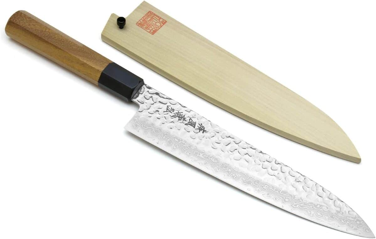 Test du couteau Yoshihiro Gyuto 20, 8 cm