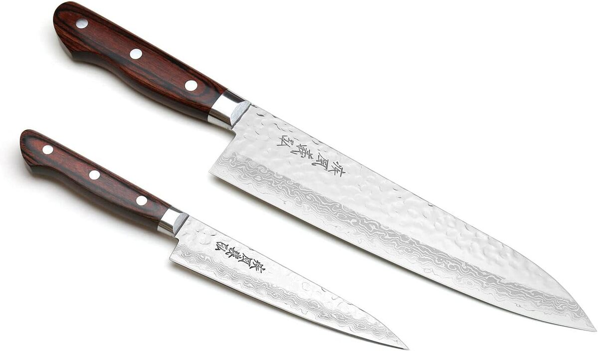 Test : ensemble de couteaux Yoshihiro Damas Gyuto et Petty