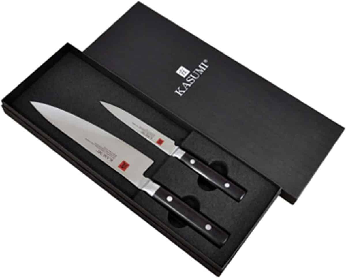 Test : kasumi set de couteaux japonais, chef 20 cm et office 8 cm