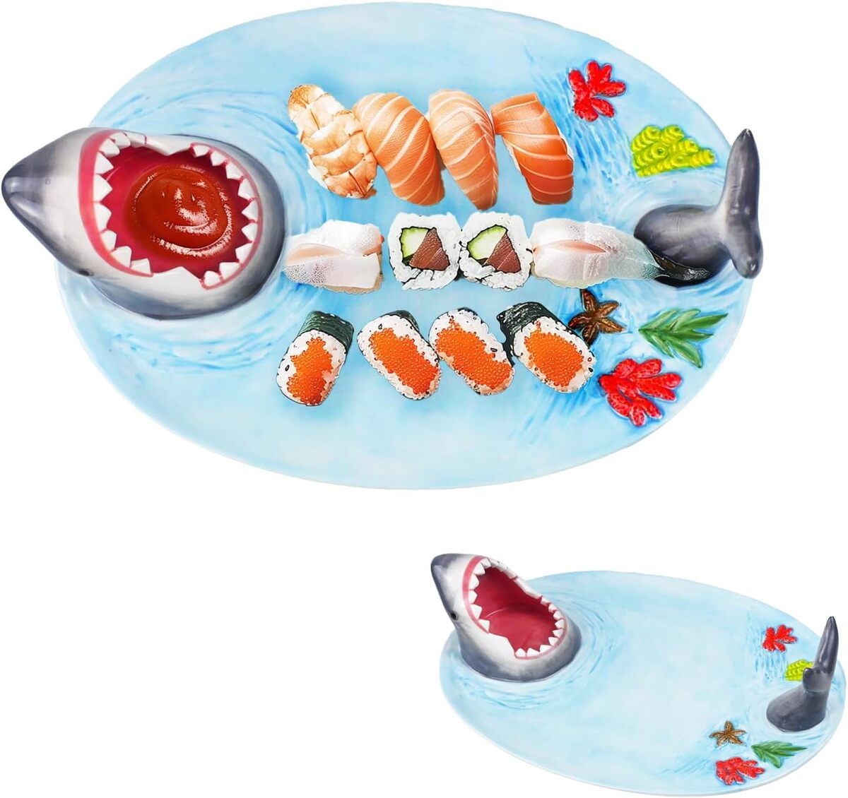 Avis : assiette à sushi Shark Attack passe partout