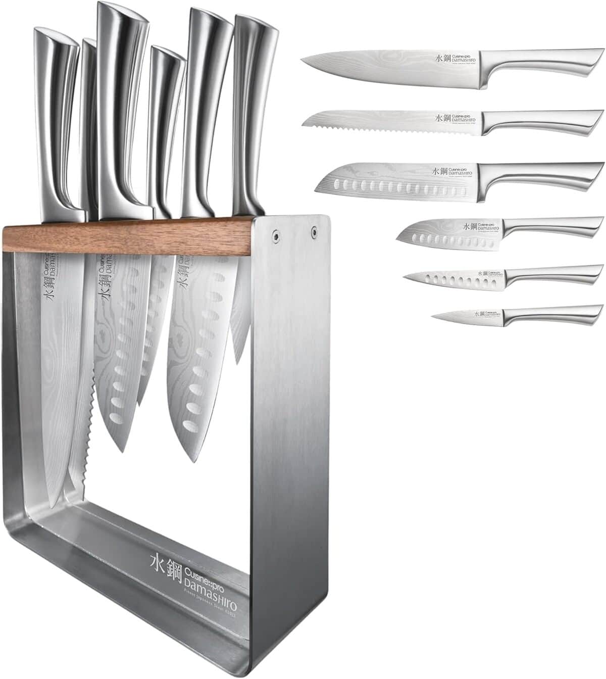 Test du bloc à couteaux 7 pièces Damashiro Kinzoku par Cuisine : : pro