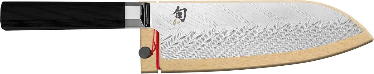 Test Shun VG0021 santoku 7 pouces : lame en acier inoxydable de haute qualité