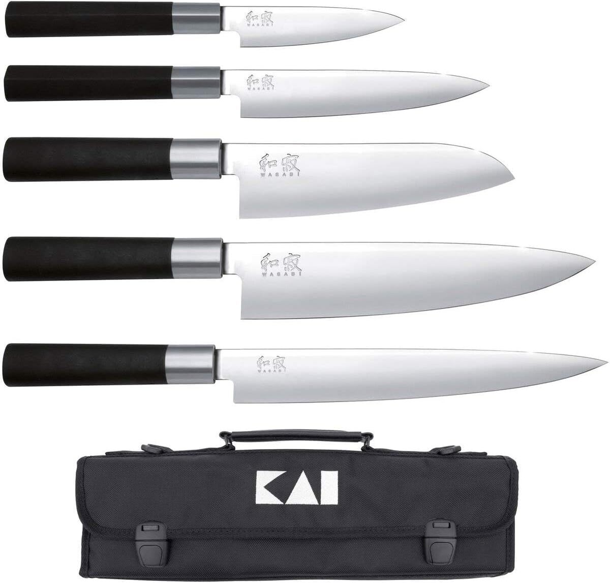 Test du set KAI Wasabi Black 6 pièces avec sac