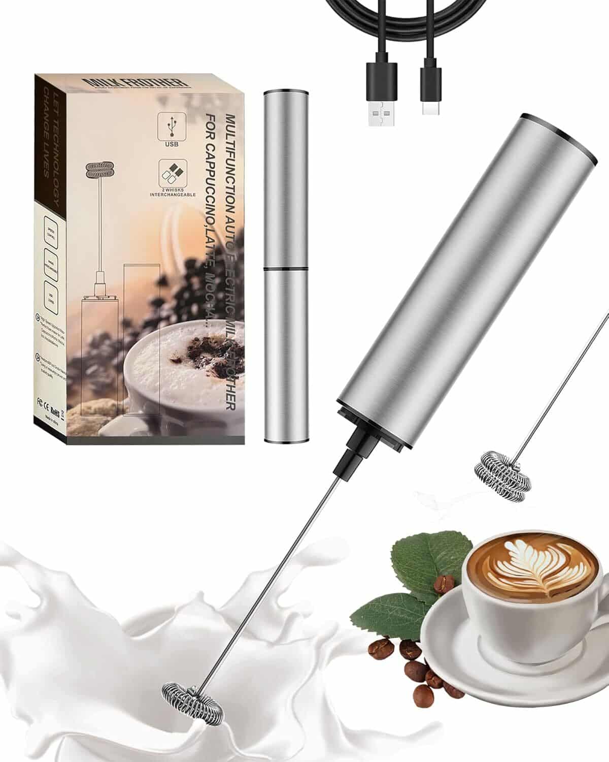 Test du mousseur à lait INFOOD rechargeable : latte facile !