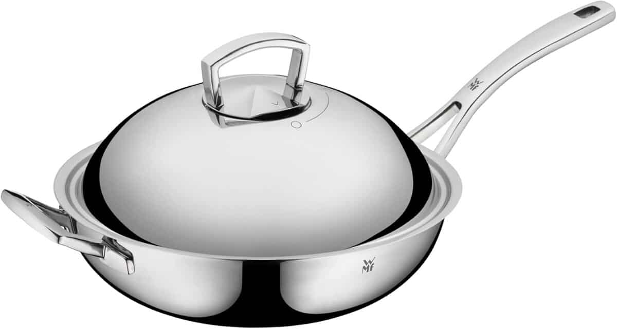 Test du wok WMF Multiply 32 cm en acier inoxydable