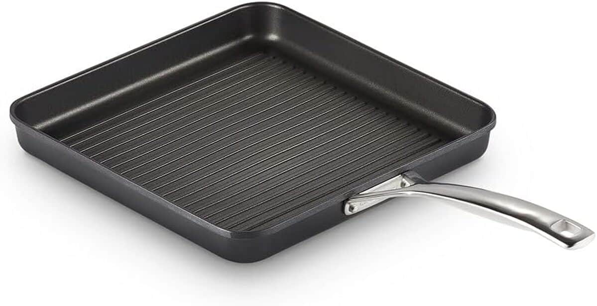 Test : le creuset poêle grill carrée 28 cm noire
