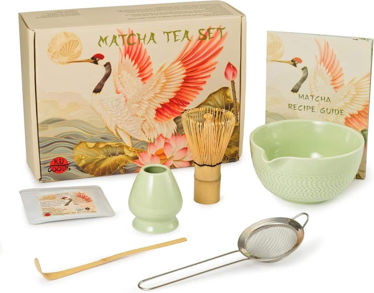 Avis KU GOODS : service à thé matcha japonais 7 pièces élégant