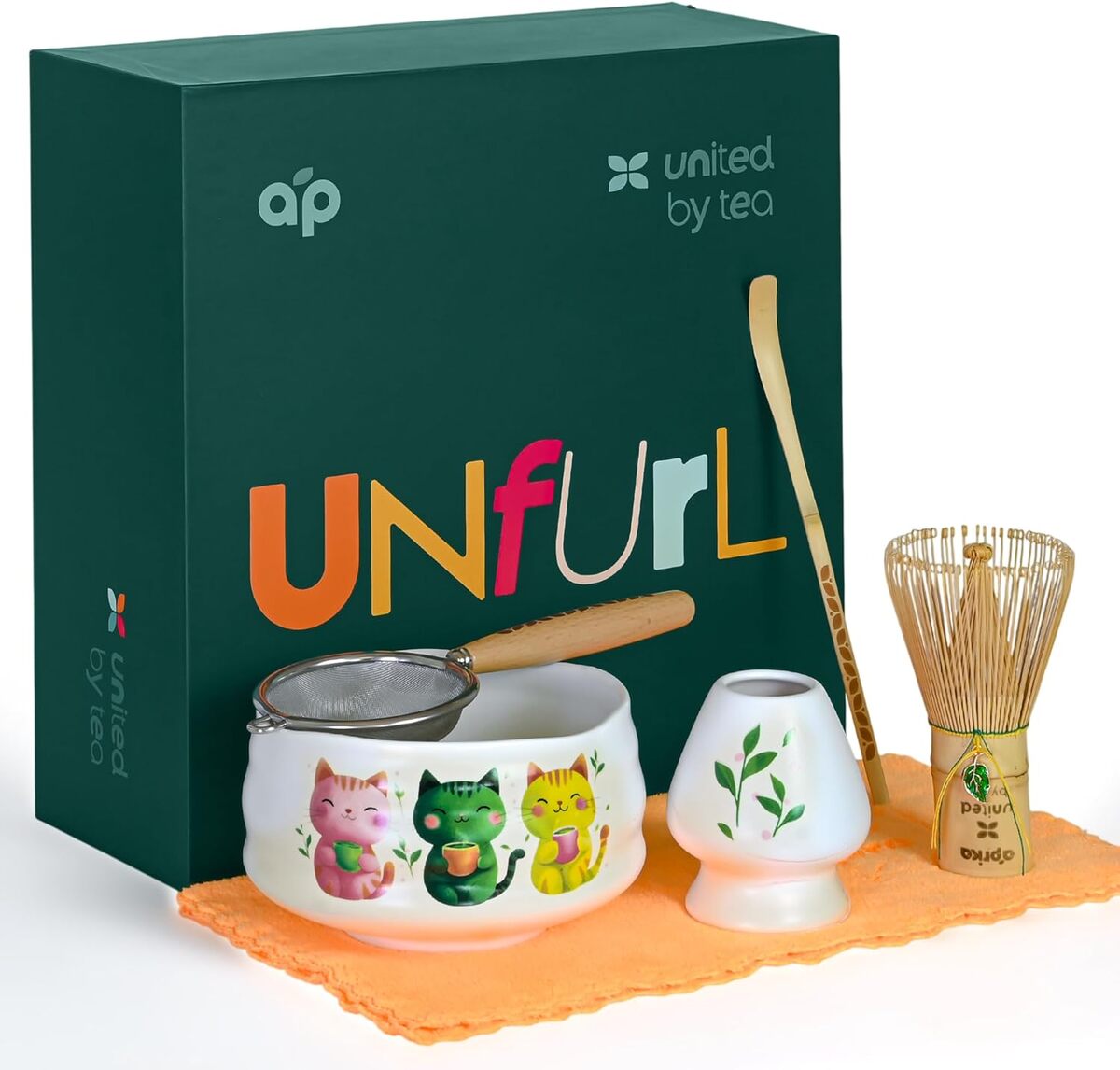 Test fouets à matcha traditionnels Aprika Life : lot complet en céramique blanc mat
