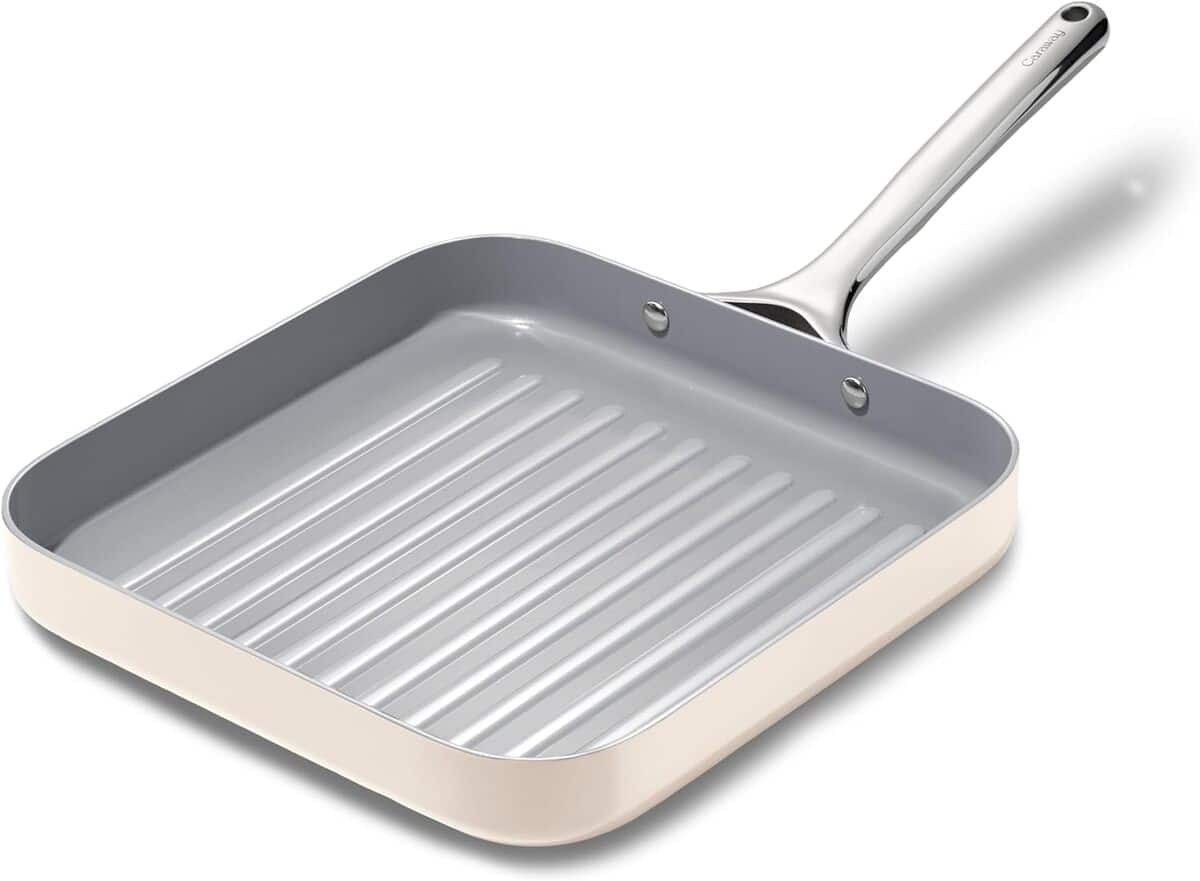 Test : poêle à griller carrée Caraway Crème