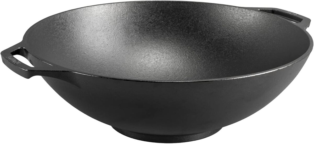 Test : wok en fonte Lodge 35, 6 cm