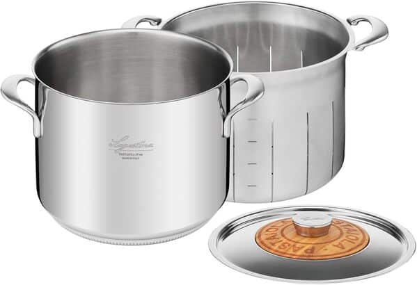 Lagostina LINEA PATRIMONIO La Pastaïola® inox 24 cm / 7,6 L Induction cuiseur à pâtes 011193020924