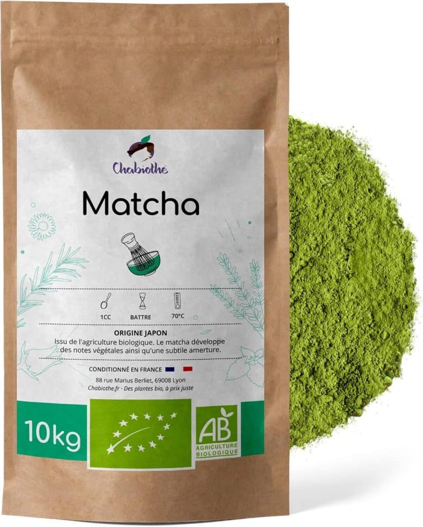 Test : chabiothé Matcha Dégustation Bio 10 kg