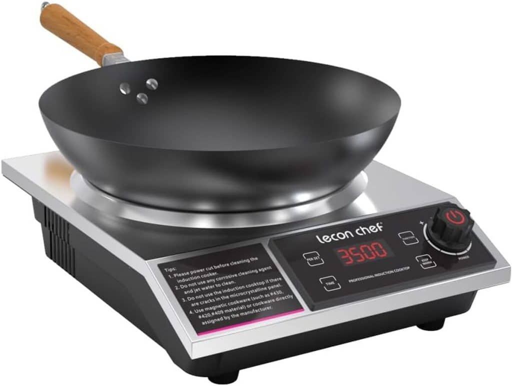 Test de la plaque Lecon Chef : induction 3500W avec wok