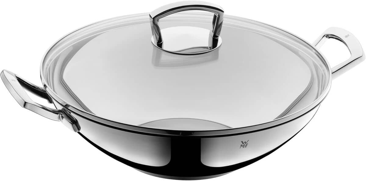 Test du wok WMF en acier inoxydable 36 cm