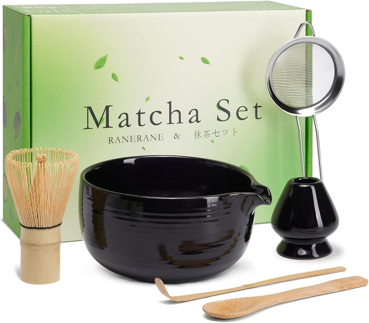 Test : ensemble bol et fouet à matcha en bambou noir complet