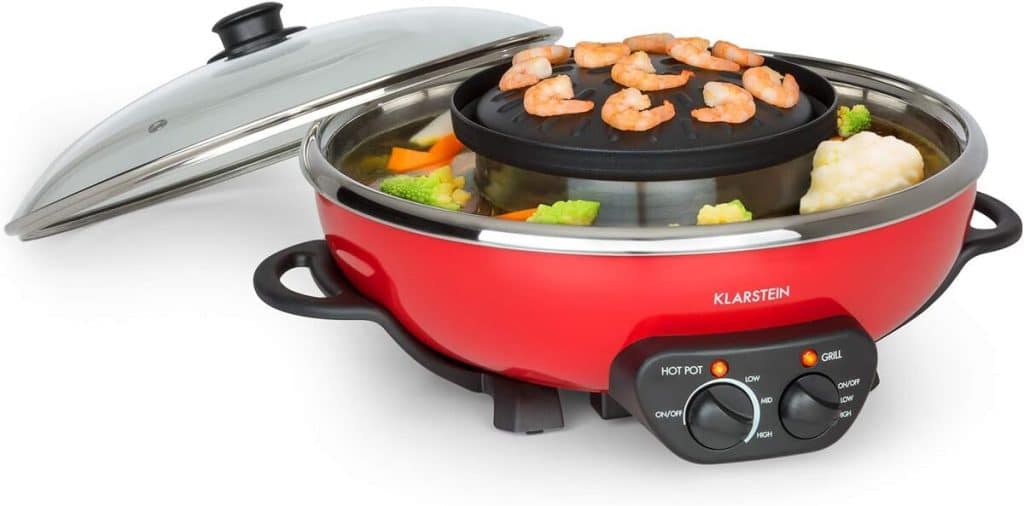 Test : klarstein Szechuan, hot pot chinois et grill 22 cm, 600 W