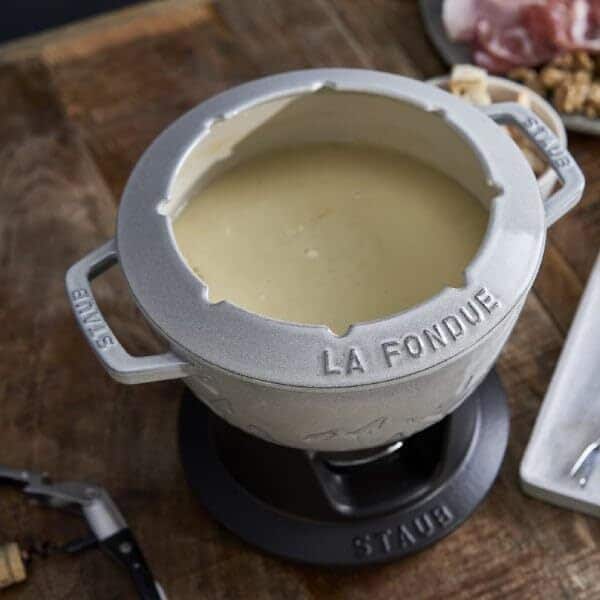 STAUB - Service A Fondue en Fonte 20 CM Truffe Blanche