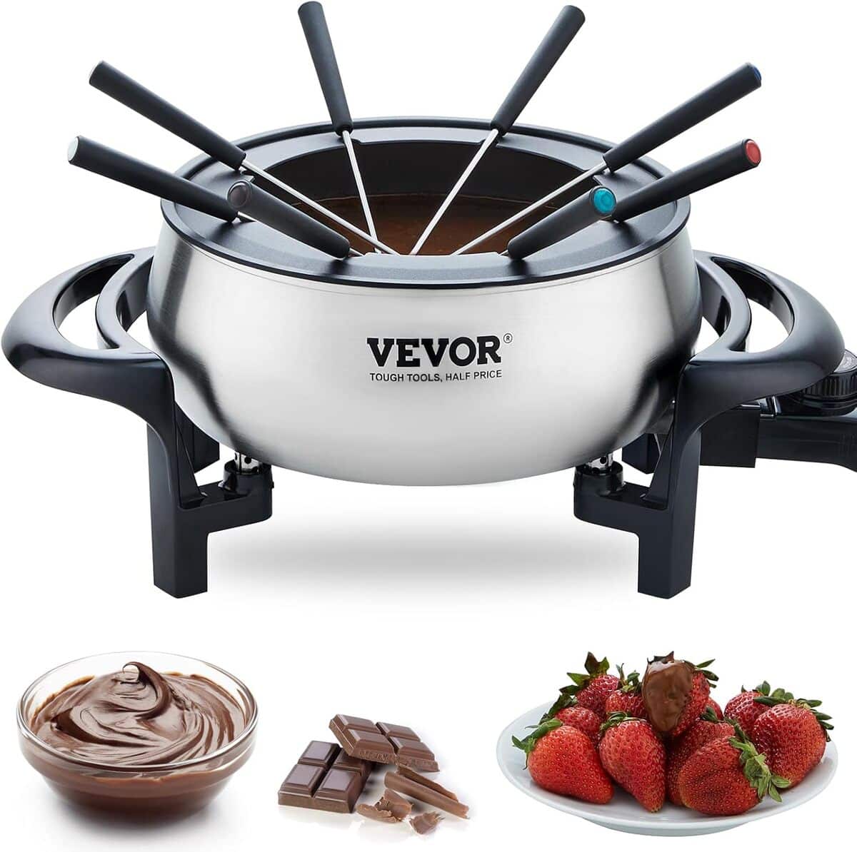 Test des casseroles électriques à fondue 3L VEVOR chocolat et fromage